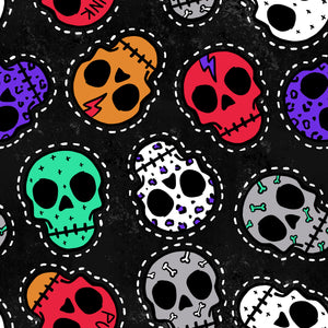 Skull Patches Adult T-Shirt